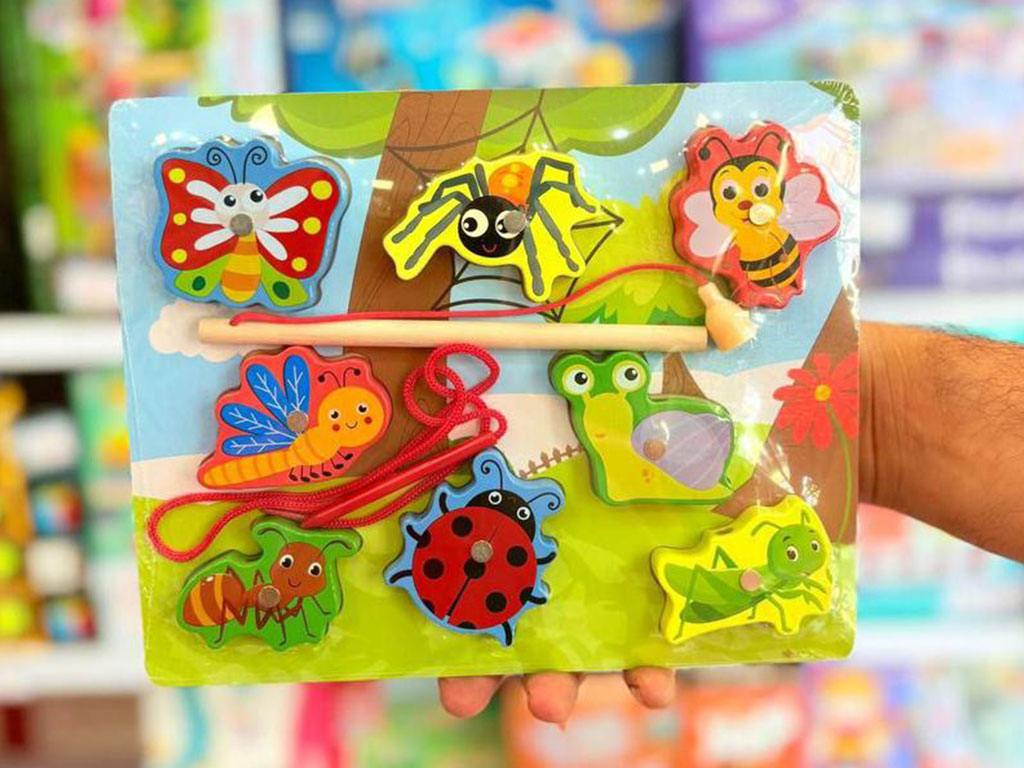 پازل چوبی برجسته ماهیگیری