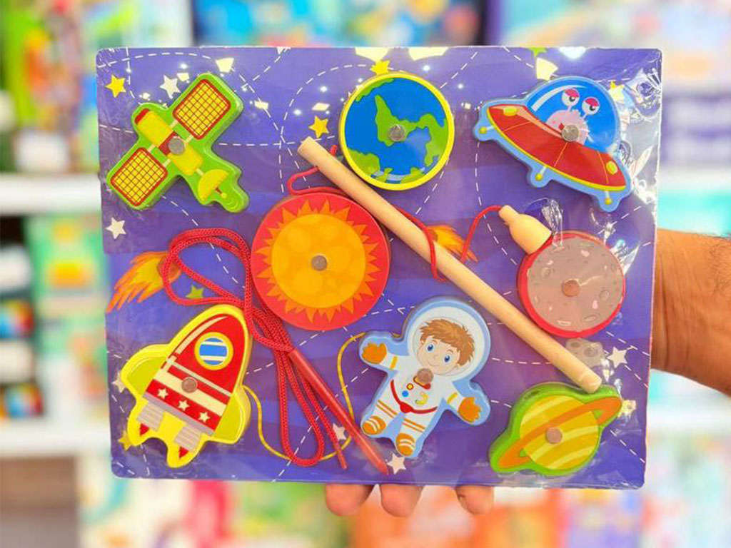 پازل چوبی برجسته ماهیگیری