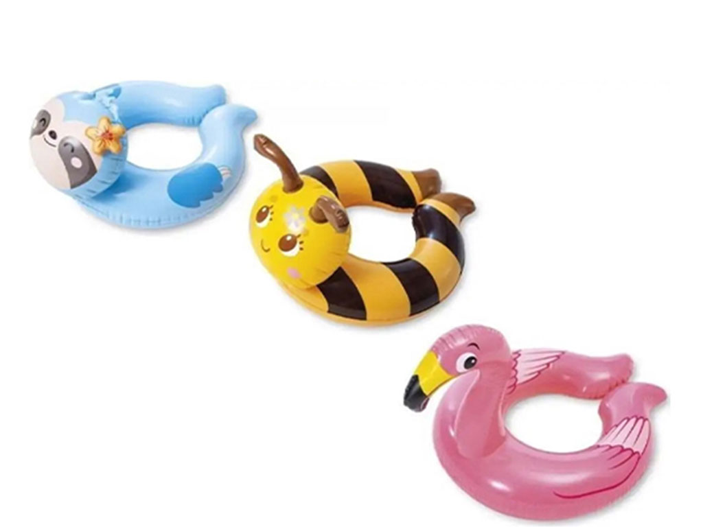 تیوپ بادی کودک (شناور بادی) طرح حیوانات اینتکس intex