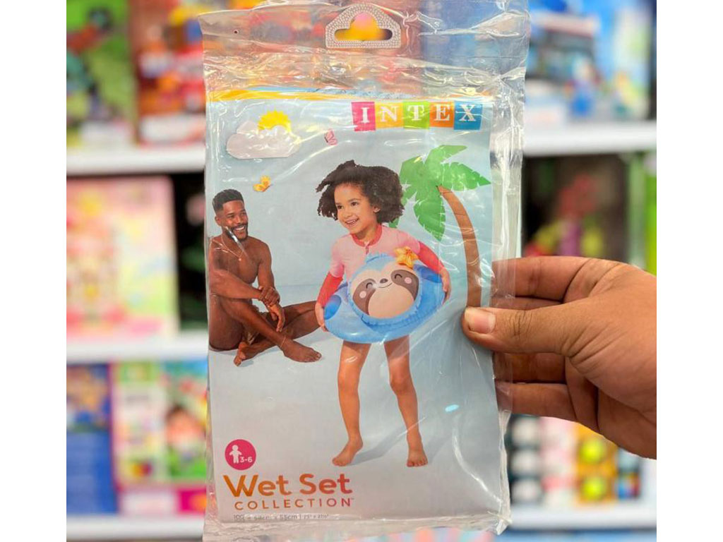 تیوپ بادی کودک (شناور بادی) طرح حیوانات اینتکس intex