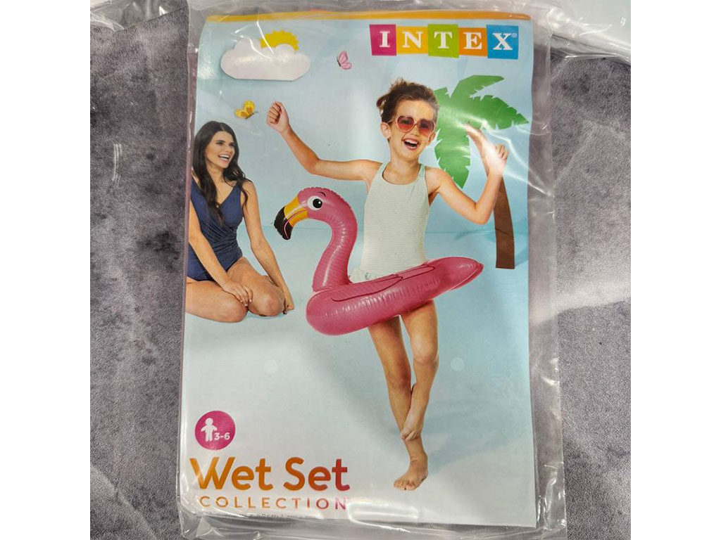 تیوپ بادی کودک (شناور بادی) طرح حیوانات اینتکس intex