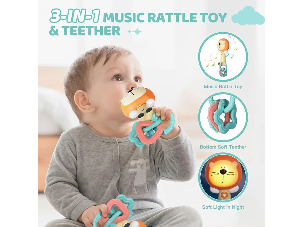 جغجغه دندانگیر نوزادی موزیکال