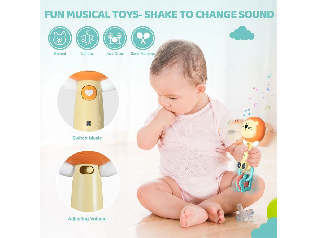 جغجغه دندانگیر نوزادی موزیکال