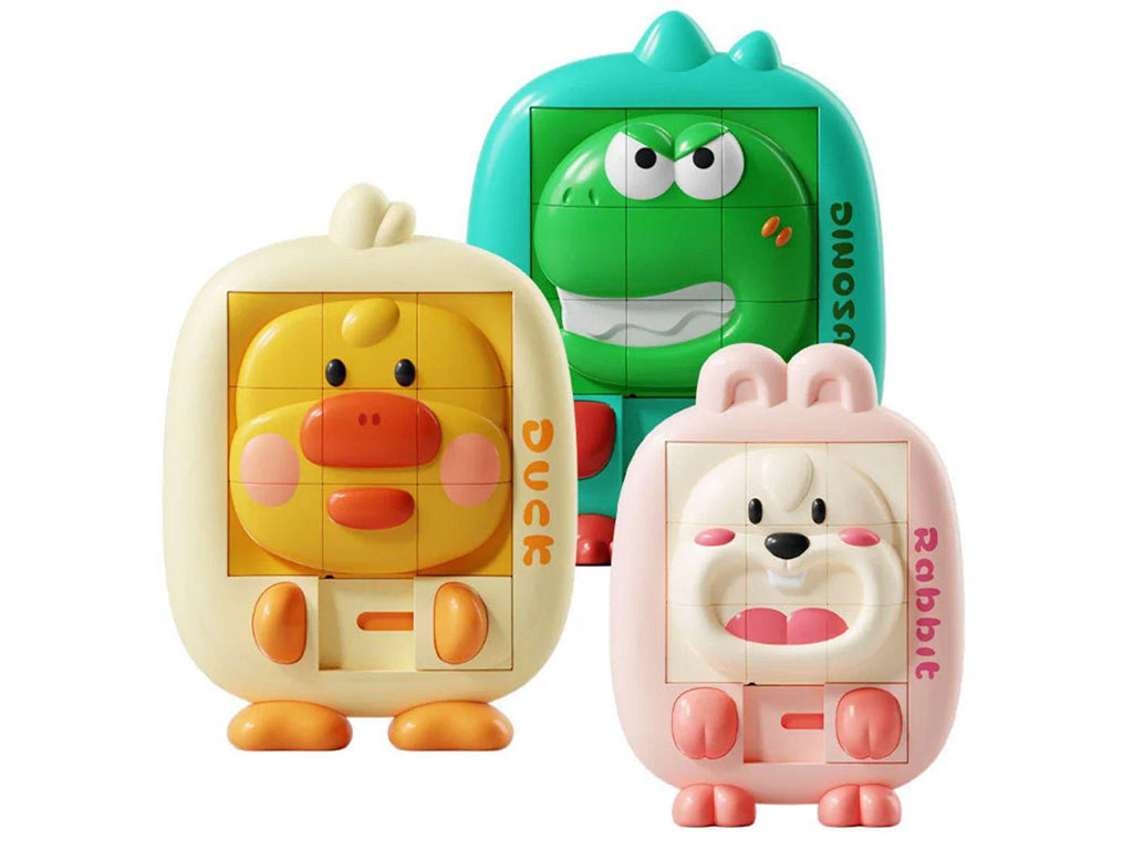 بازی فکری پازل کشویی طرح حیوانات