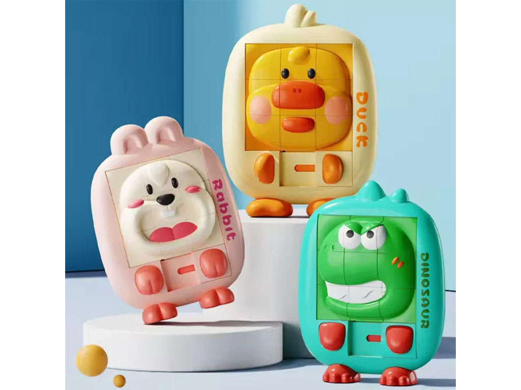 بازی فکری پازل کشویی طرح حیوانات