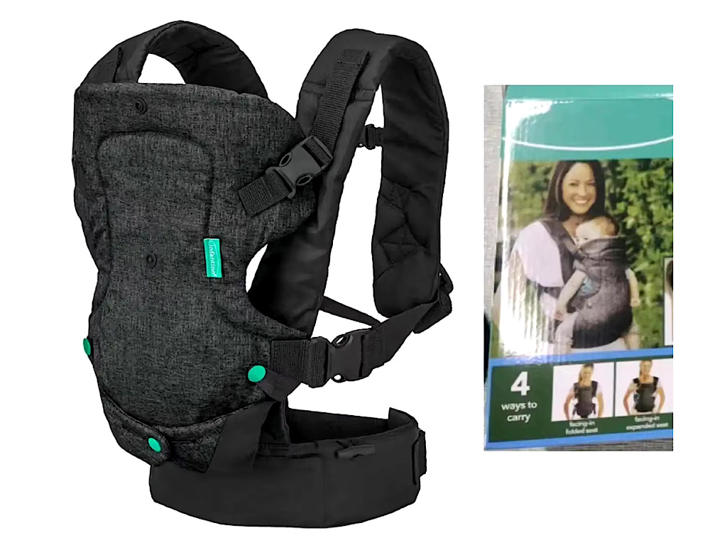 آغوشی چهار کاره نوزاد اینفنتینو Infantino مدل flip مشکی