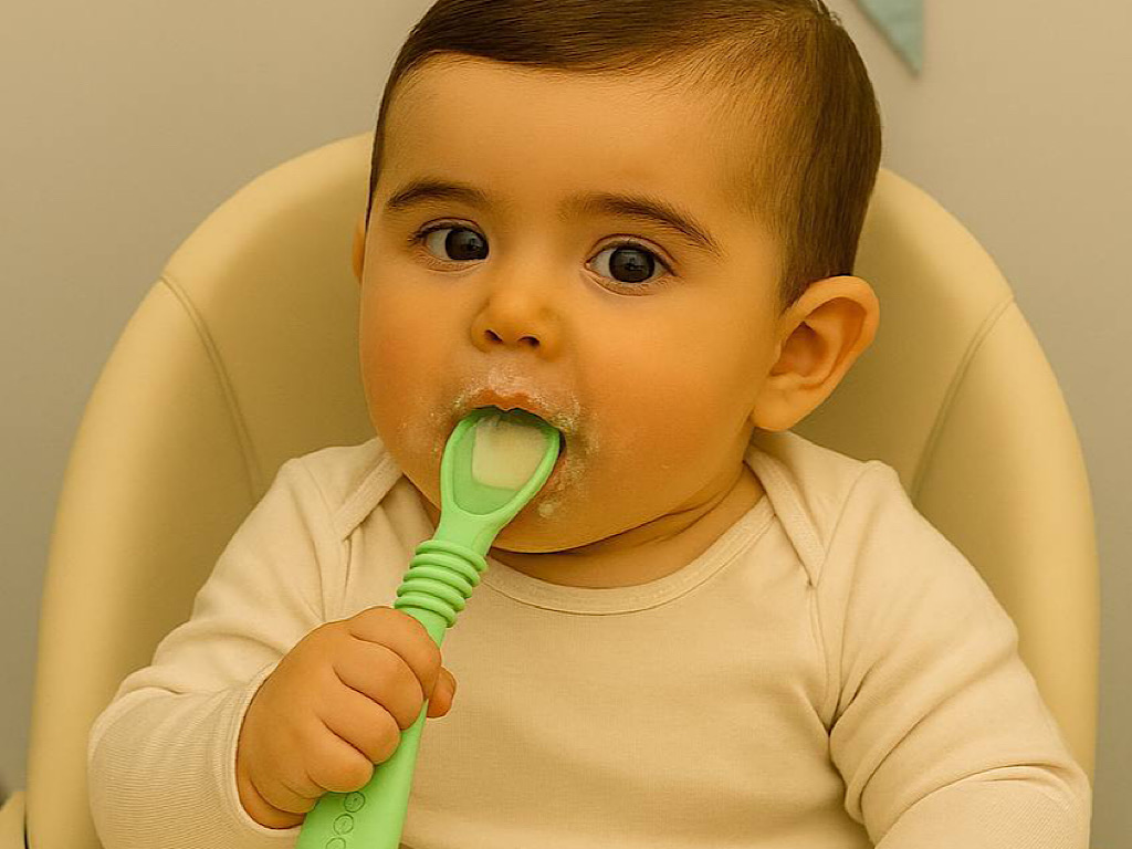 قاشق سیلیکونی و پری اسپون قابدار