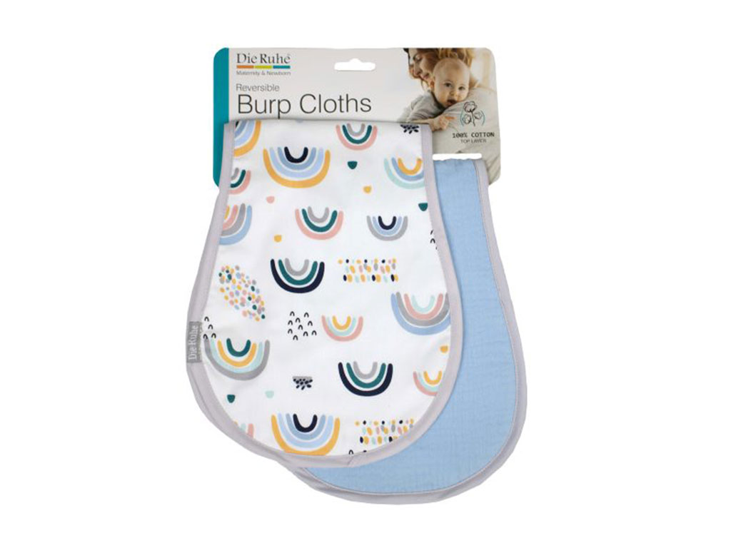 دستمال آروغ گیر نوزادی 3 لایه 2 عددی دی روحه die ruhe