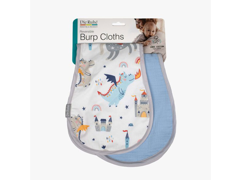 دستمال آروغ گیر نوزادی 3 لایه 2 عددی دی روحه die ruhe