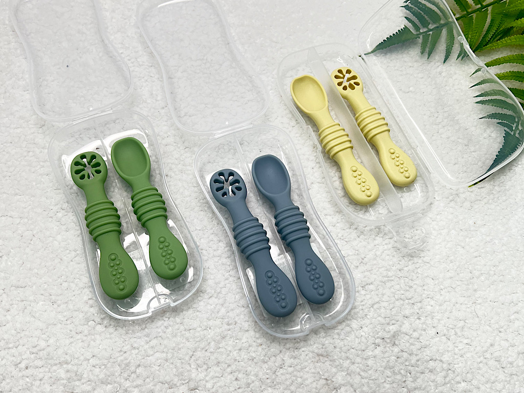 قاشق سیلیکونی و پری اسپون قابدار