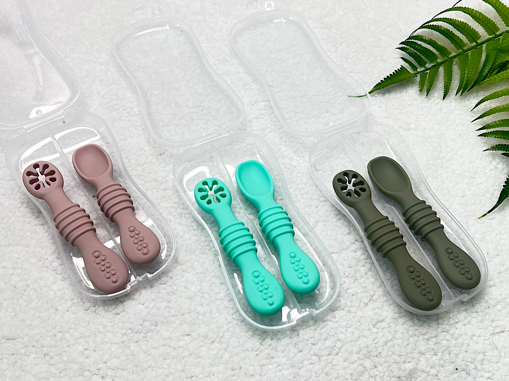 قاشق سیلیکونی و پری اسپون قابدار