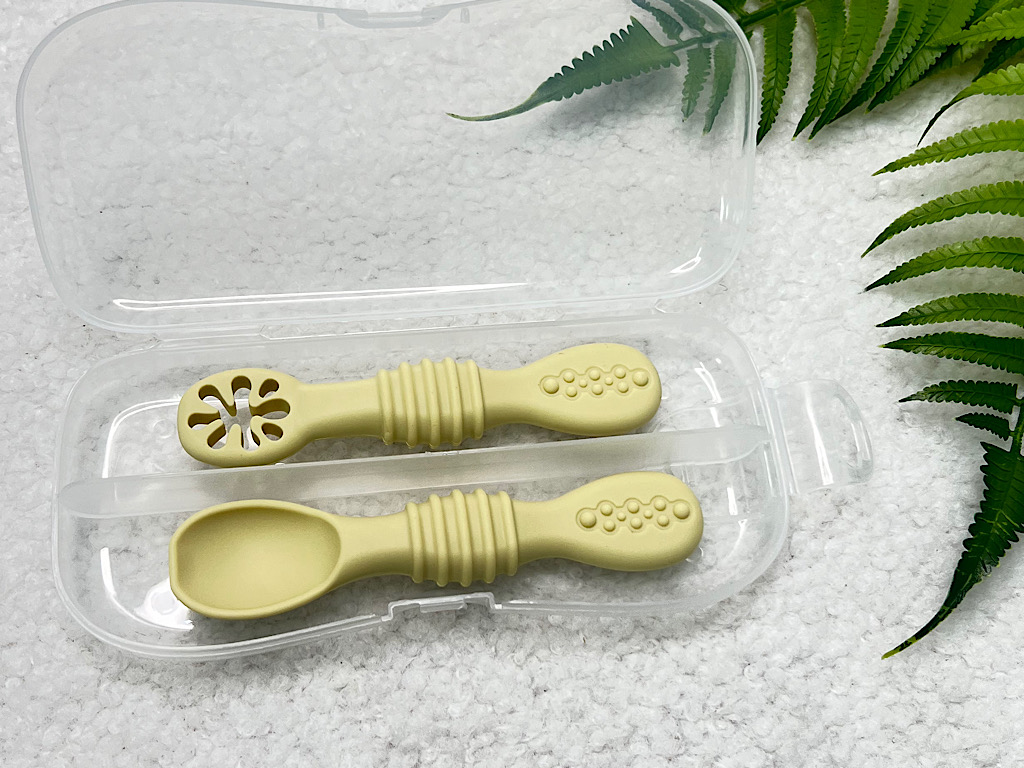 قاشق سیلیکونی و پری اسپون قابدار