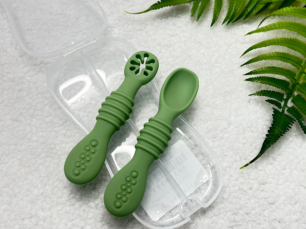 قاشق سیلیکونی و پری اسپون قابدار