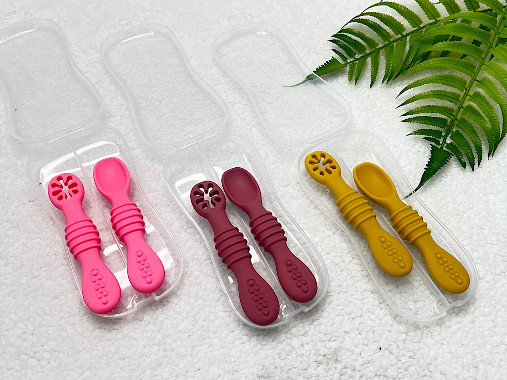 قاشق سیلیکونی و پری اسپون قابدار