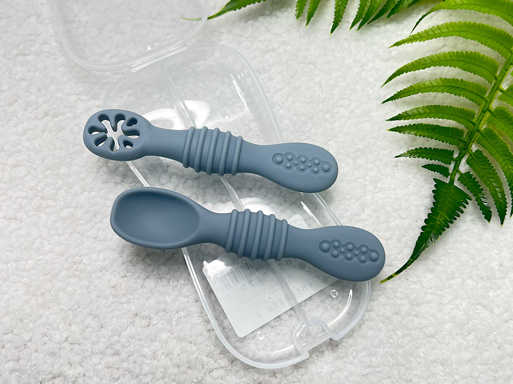 قاشق سیلیکونی و پری اسپون قابدار