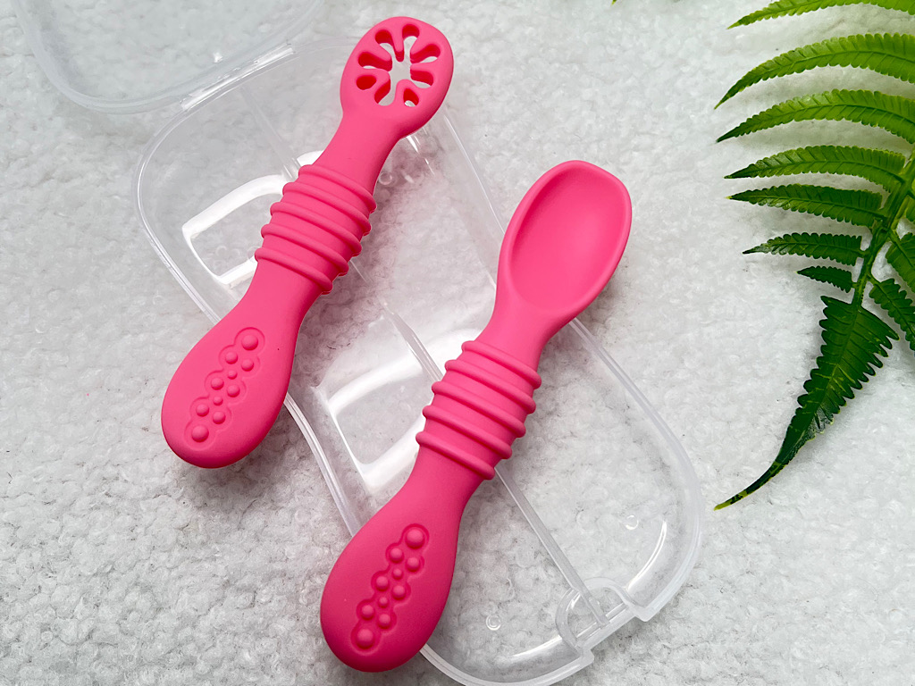 قاشق سیلیکونی و پری اسپون قابدار