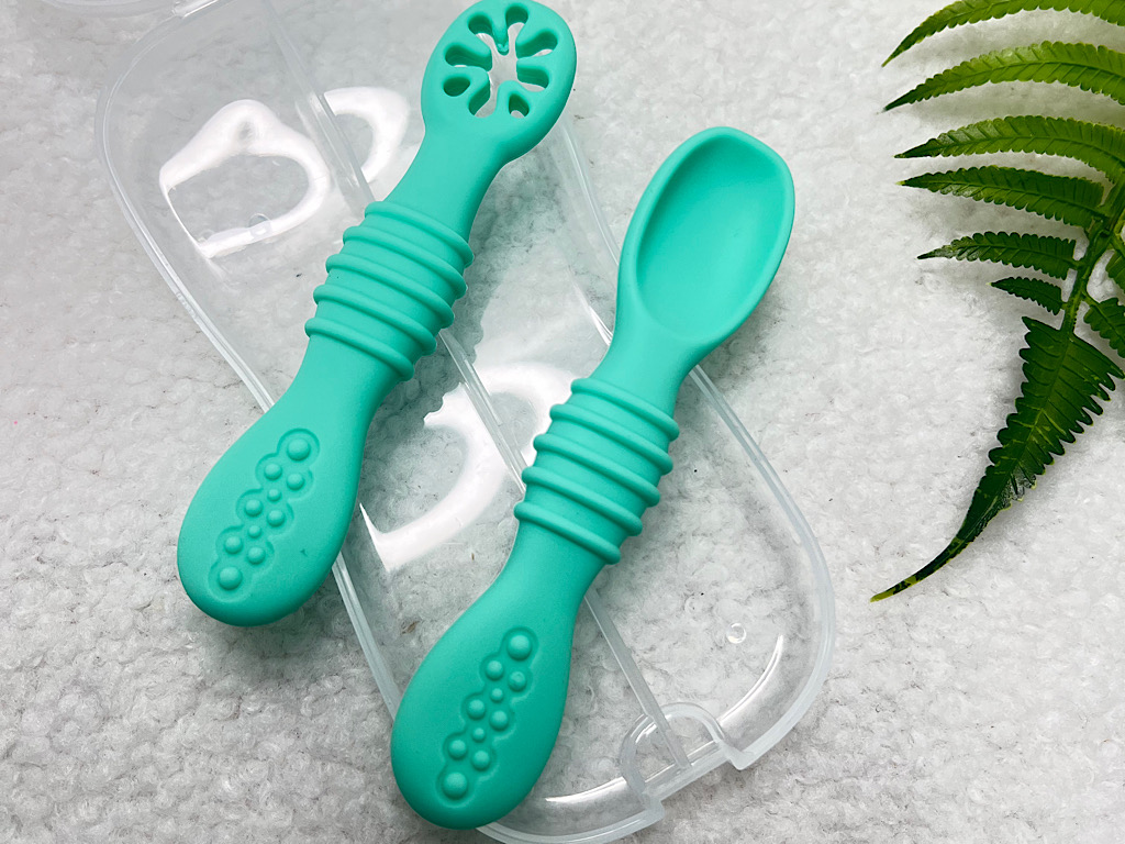 قاشق سیلیکونی و پری اسپون قابدار