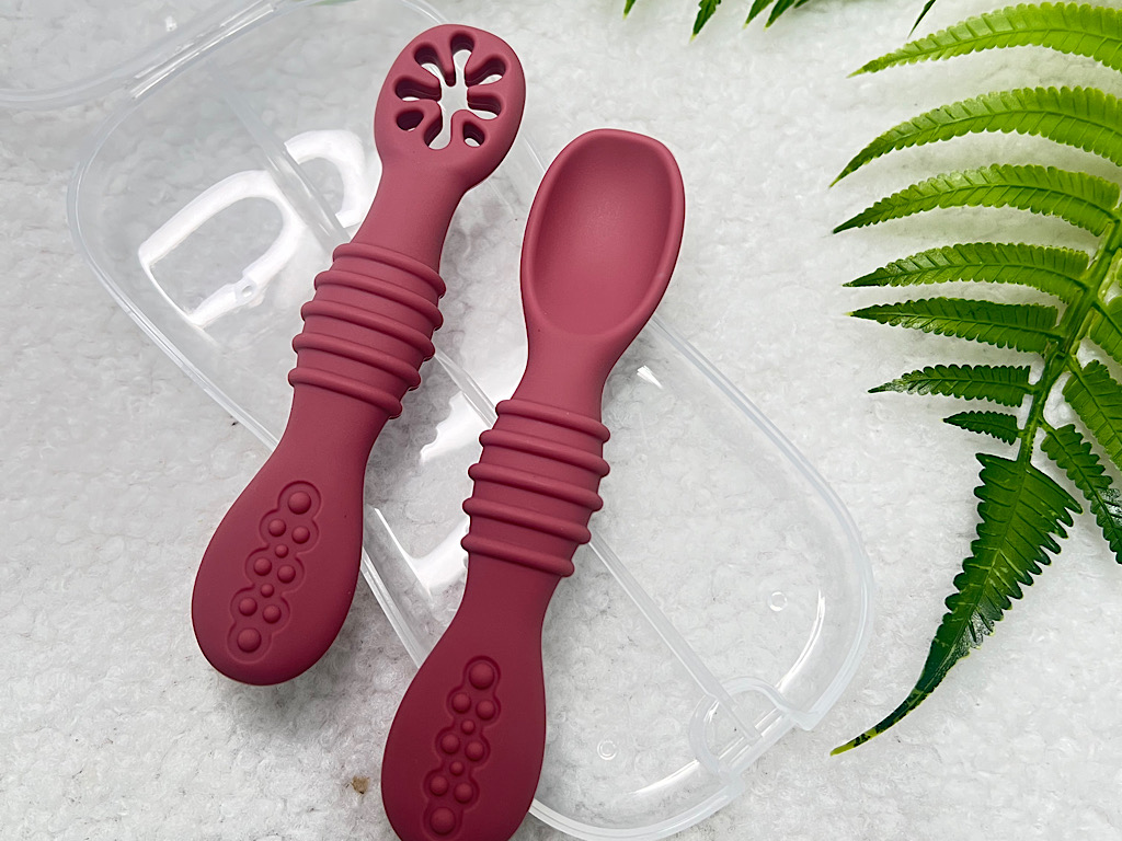 قاشق سیلیکونی و پری اسپون قابدار