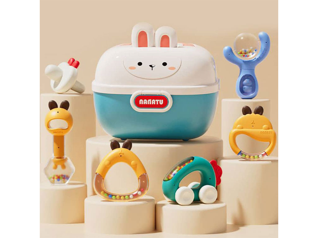 ست جغجغه 6 عددی طرح خرگوش