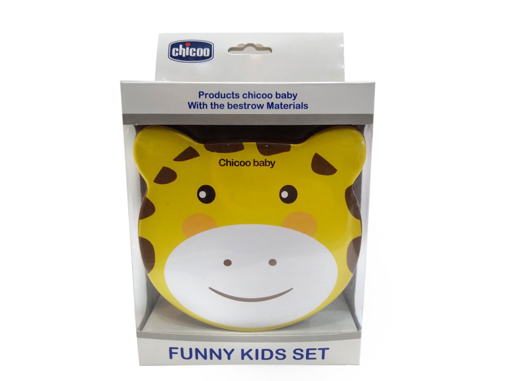ظرف خوراکی 4 تکه  طرح حیوانات چیکو chicco