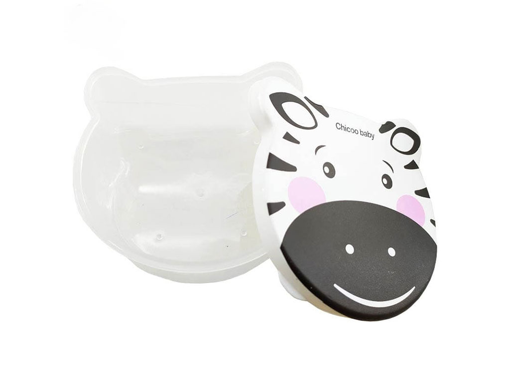 ظرف خوراکی 4 تکه  طرح حیوانات چیکو chicco