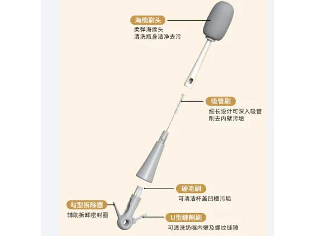برس شیشه شور اسفنجی سه تکه