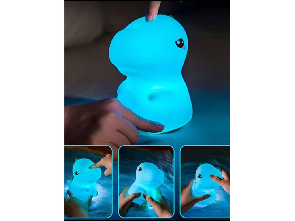 چراغ خواب سیلیکونی شارژی دایناسور عصبانی