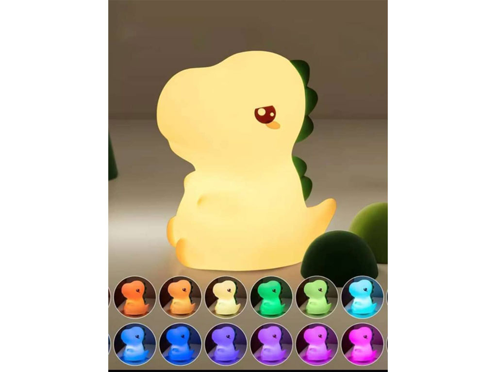 چراغ خواب سیلیکونی شارژی دایناسور عصبانی