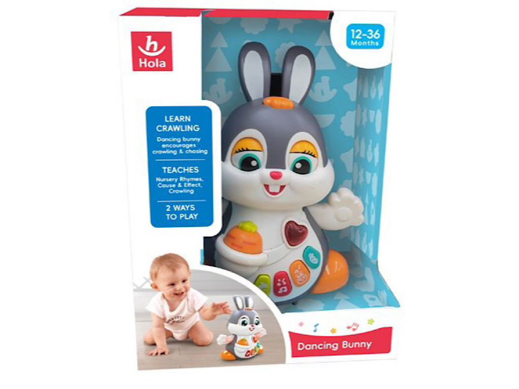 خرگوش رقصنده، موزیکال و چراغدار اسباب بازی هولی تویز hola