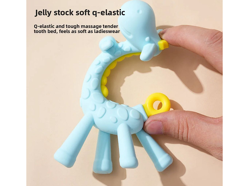 دندانگیر سیلیکونی نوزادی طرح زرافه