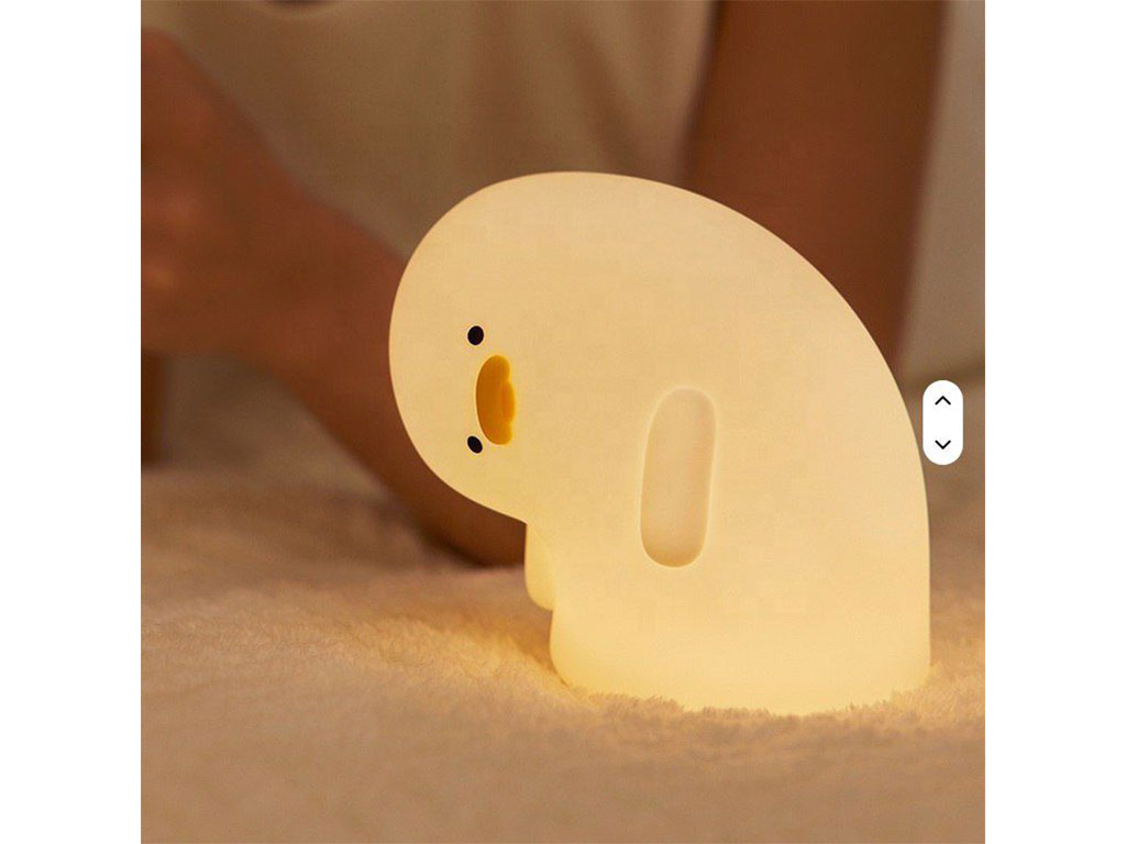 چراغ خواب سیلیکونی شارژی طرح اردک سر خم