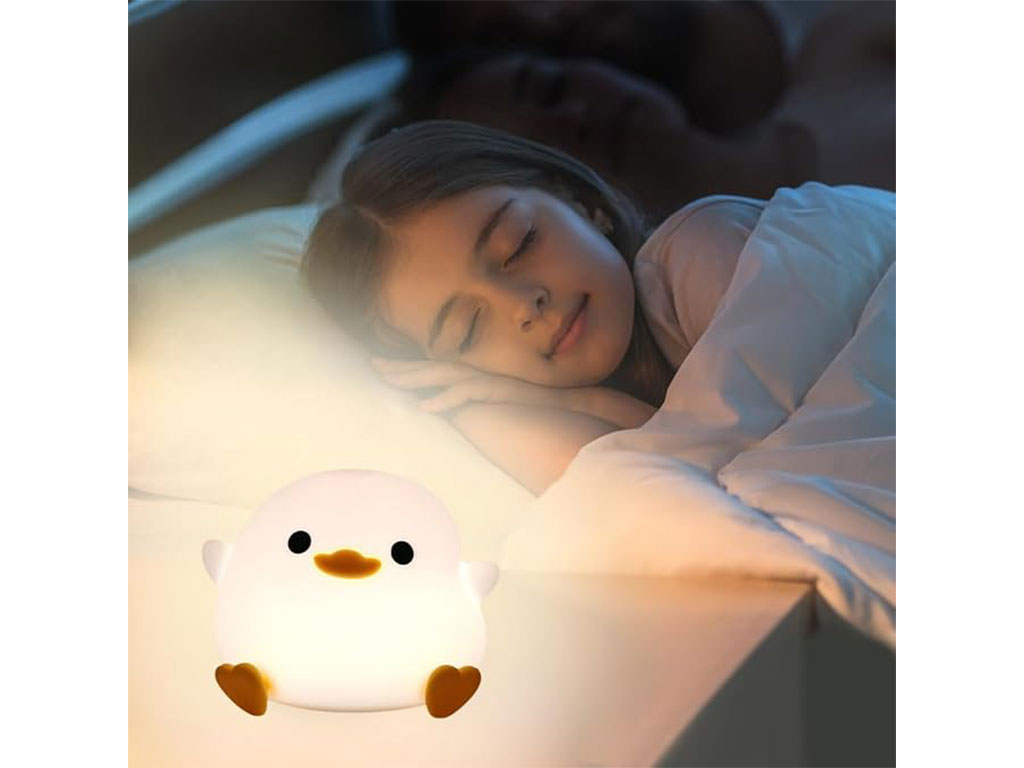 چراغ خواب سیلیکونی، لمسی و شارژی طرح جوجه نشسته