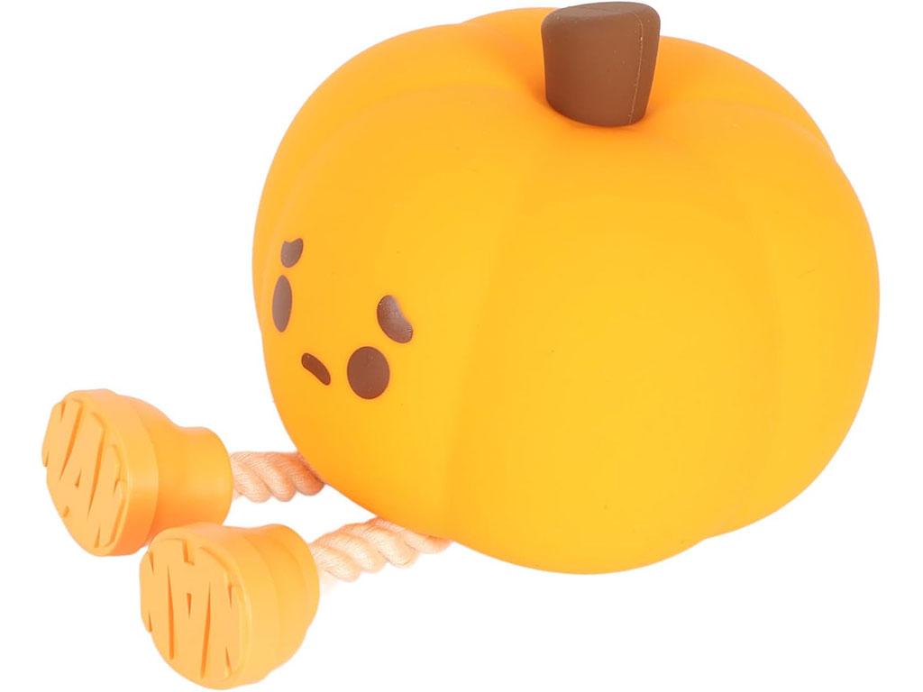 چراغ خواب سیلیکونی، لمسی و شارژی طرح کدو ناراحت