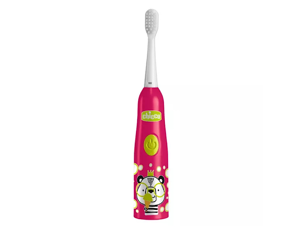 مسواک برقی باتری خور کودک بالای 3 سال به همراه دو فرچه و درپوش  چیکو chicco