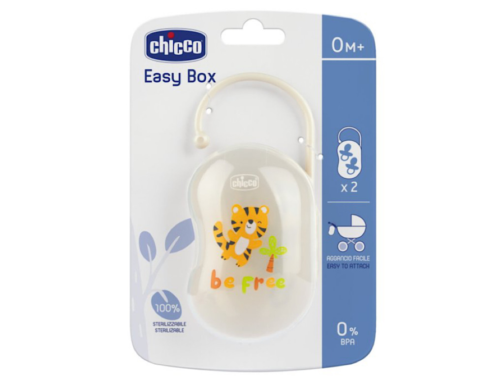 قاب پستانک نوزادی طرح ببر  چیکو CHICCO