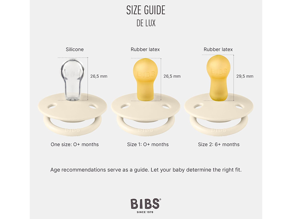 پستانک دو عددی سایز یک بالای 0 ماه ماه بیبس BIBS