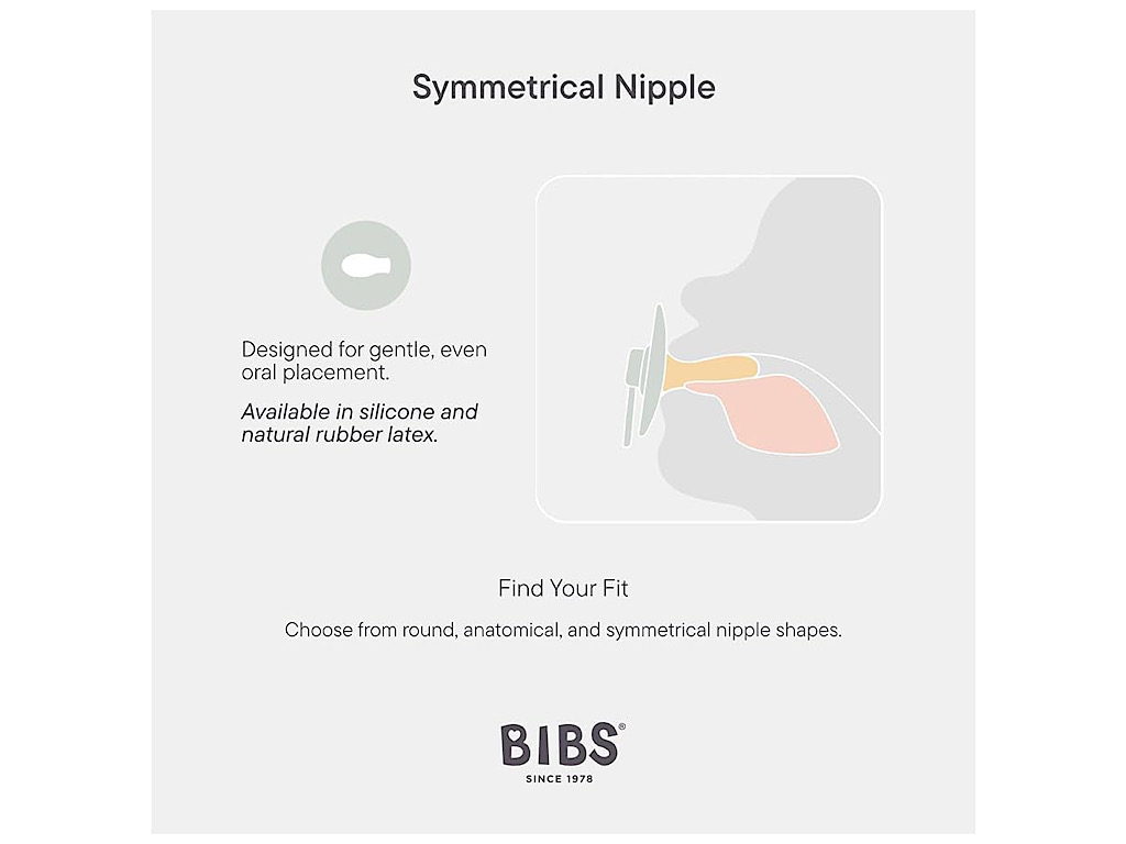 پستانک دو عددی سایز دو  بالای 6  ماه بیبس BIBS