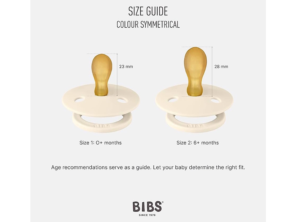 پستانک دو عددی سایز دو  بالای 6  ماه بیبس BIBS