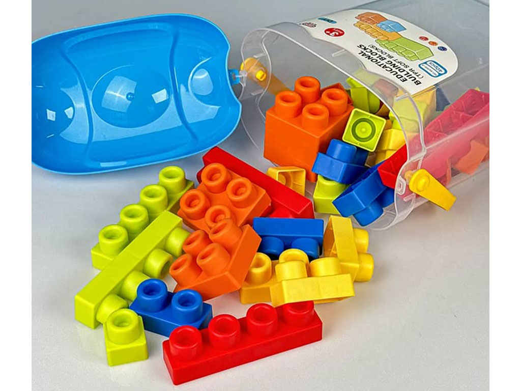 لگو نرم 40 تکه سطلی