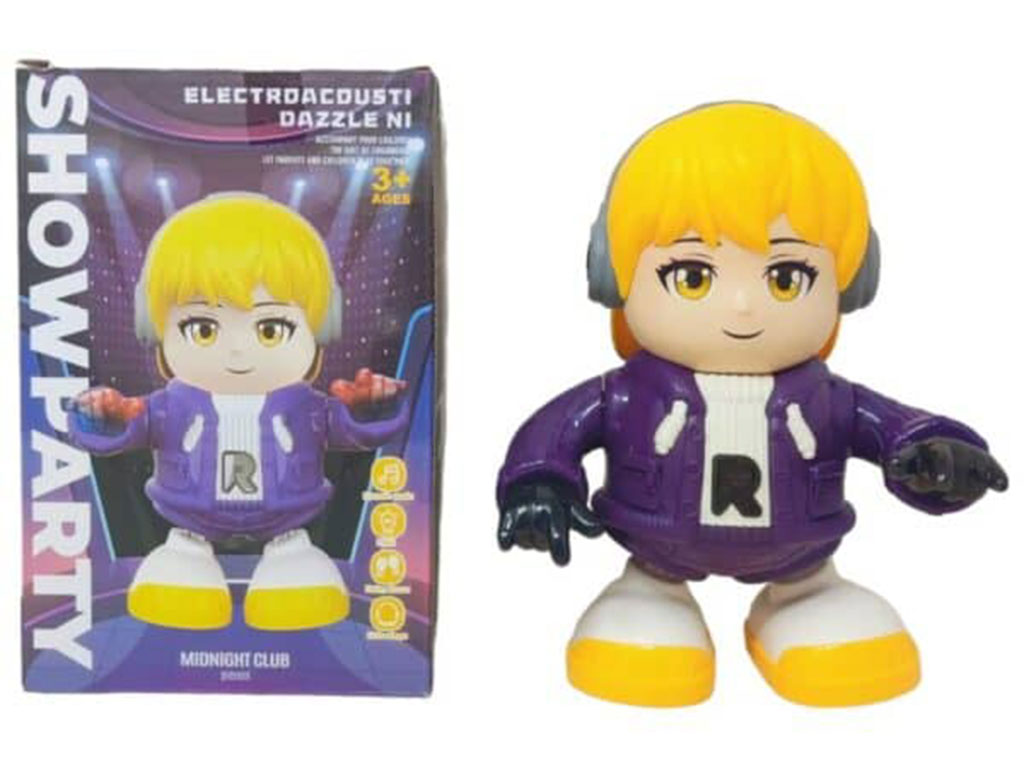 عروسک موزیکال، چراغ دار و رقاص اسباب بازی مدل پسر