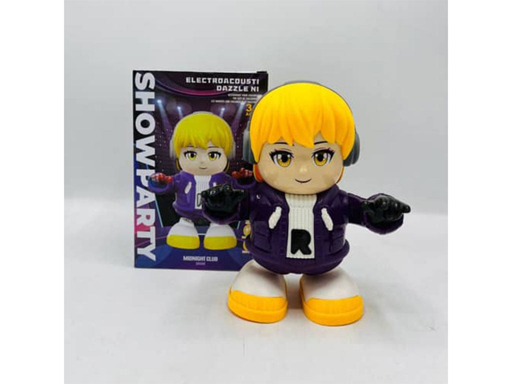 عروسک موزیکال، چراغ دار و رقاص اسباب بازی مدل پسر