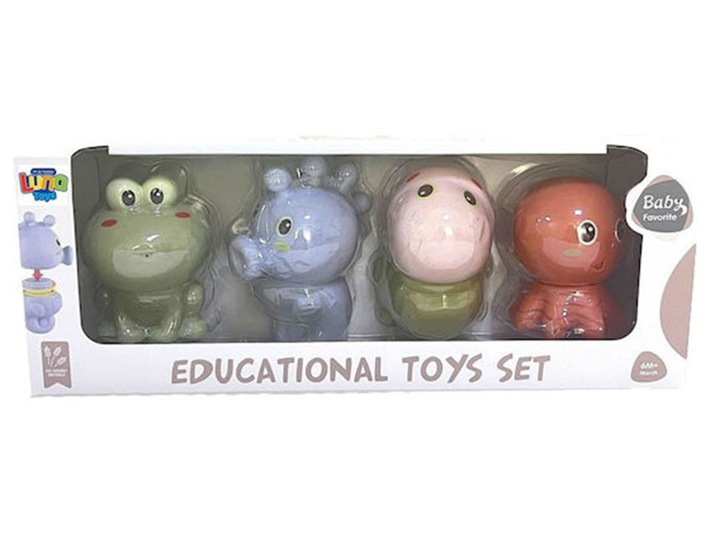 پوپت حیوانات دریایی حمام 4 عددی آبپاش