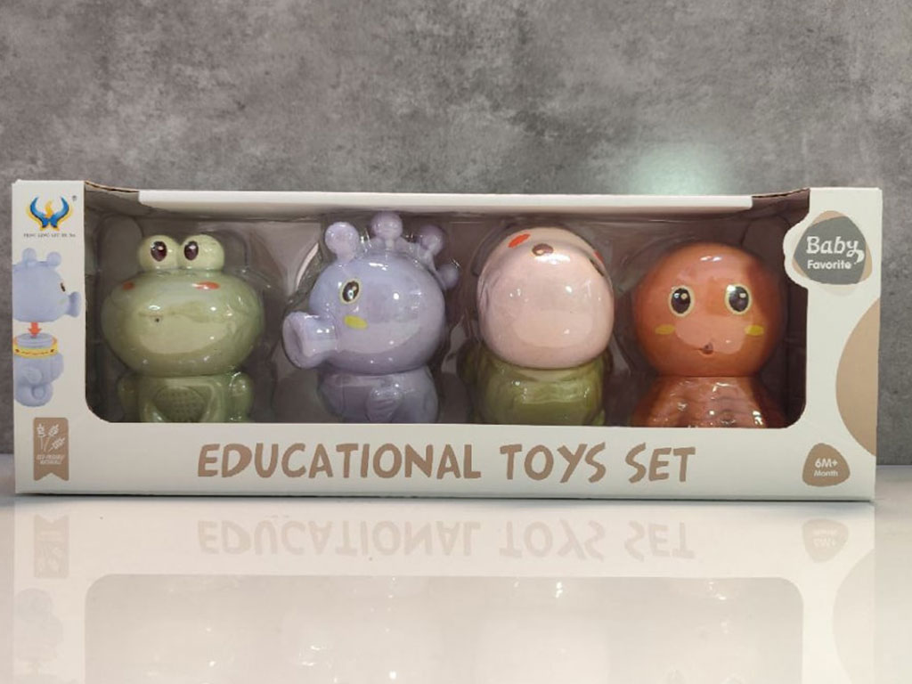 پوپت حیوانات دریایی حمام 4 عددی آبپاش