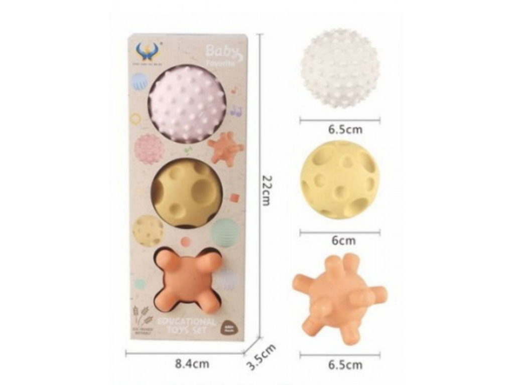 پوپت توپی حسی 3 عددی نوزادی