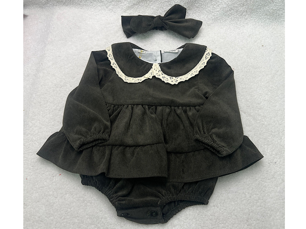 پیراهن زیر دکمه  دخترانه جنس مخمل کبریتی  یشمی