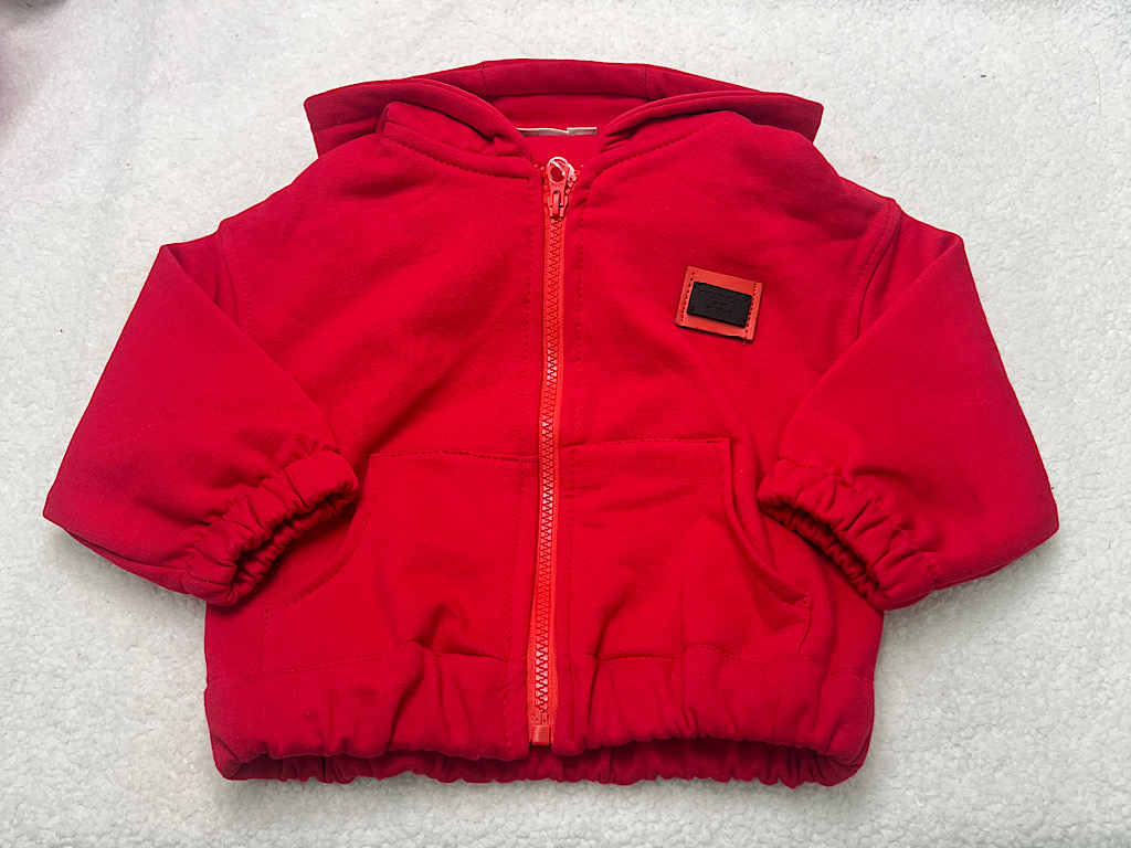 سوییشرت کلاهدار  داخل کرکی قرمز رنگ کندی candy