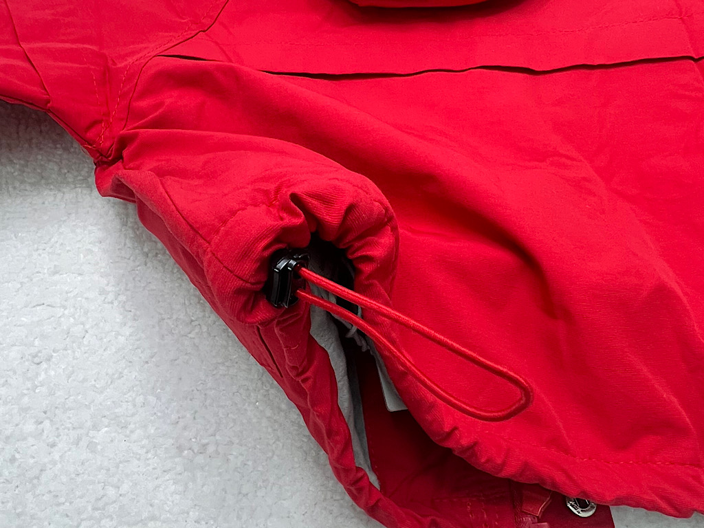 کاپشن کلاهدار  داخل مخمل پولیشی قرمز رنگ