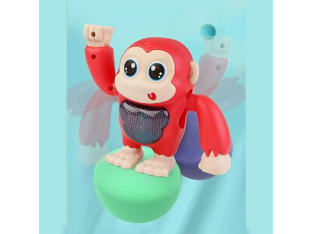 عروسک موزیکال، چراغ دار و رقاص اسباب بازی طرح میمون