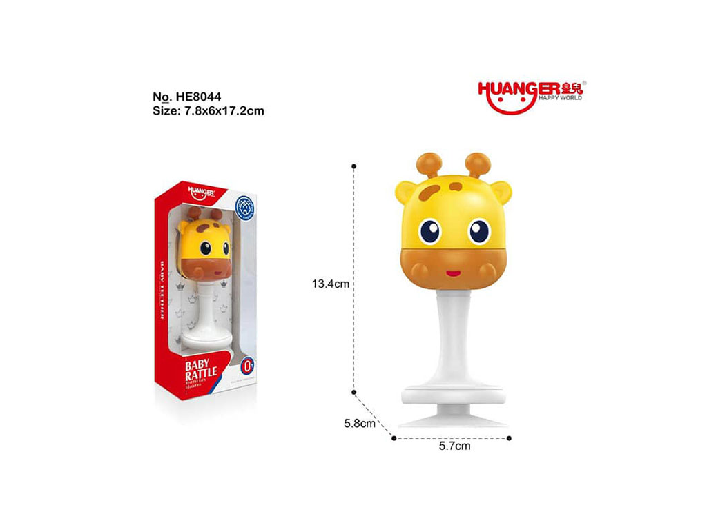 جغجغه چسبان نوزادی هانگر طرح حیوانات