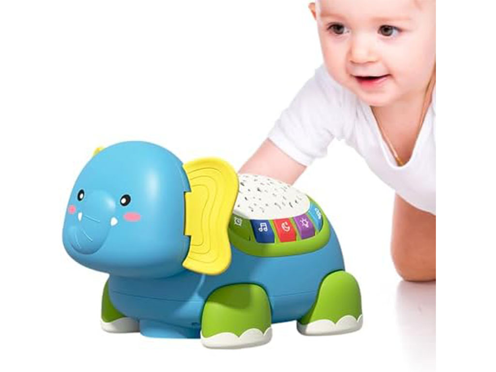 چراغ خواب موزیکال و چراغ دار حرکتی طرح فیل